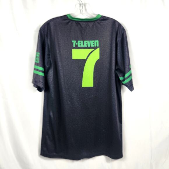 2x 7-Eleven  M Polo Tee Work Uniform Shirt seven 11 - Picture 7 of 9